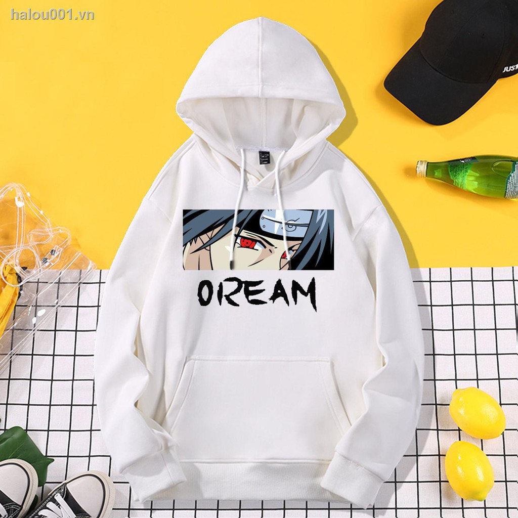 NARUTO Áo Hoodies Có Nón Dài Tay Thời Trang Nam