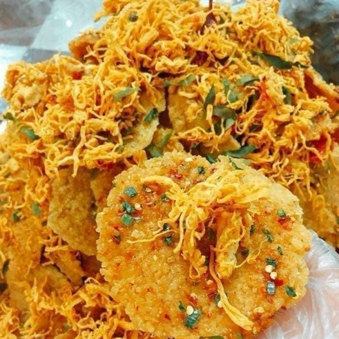 Cơm cháy mắm hành lắc khô gà - túi 1kg