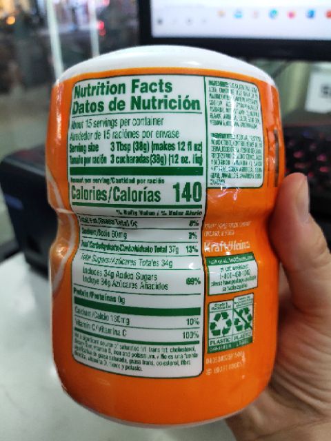 Bột cam tang Mỹ 566gram