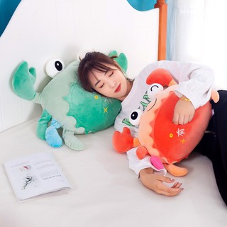Chăn Gối Mền Văn Phòng Con Cua 3in1 Kèm Chăn, Chất Vải Mềm Mịn, Hàng Loại 1. Gối Mền 2 Trong 1 Cua Đáng Yêu Kèm Mền