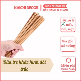 Đũa tre kaichi decor đũa tre tự nhiên phong cách nhật bản dài 24cm