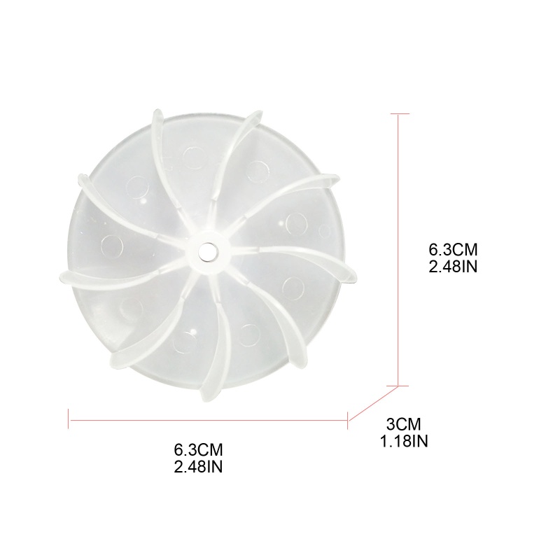 Set 10 Cánh Quạt Mini Bằng Nhựa Chuyên Dụng Cho Máy Sấy Tóc