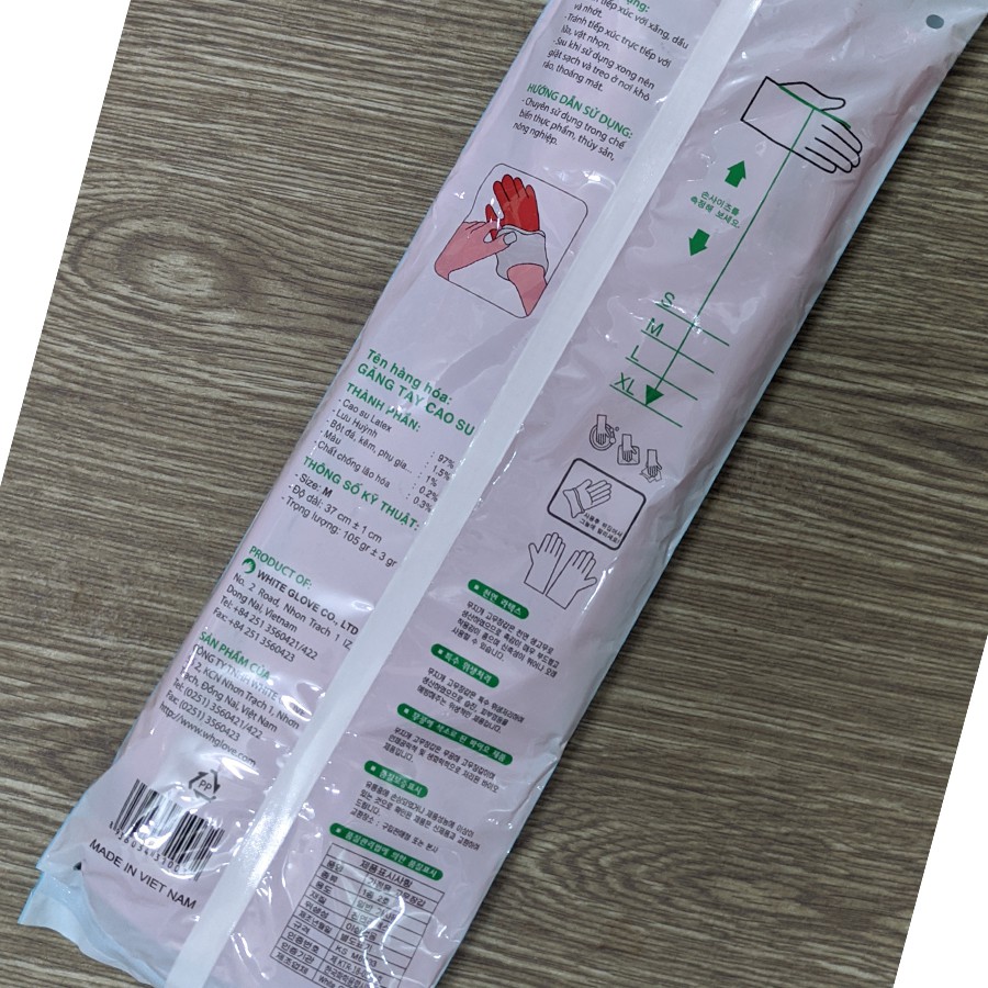 Găng Tay Cao Su Đông Cầu Vồng, 4 size dài ngắn, Giao màu ngẫu nhiên, chất lượng, tiện dụng