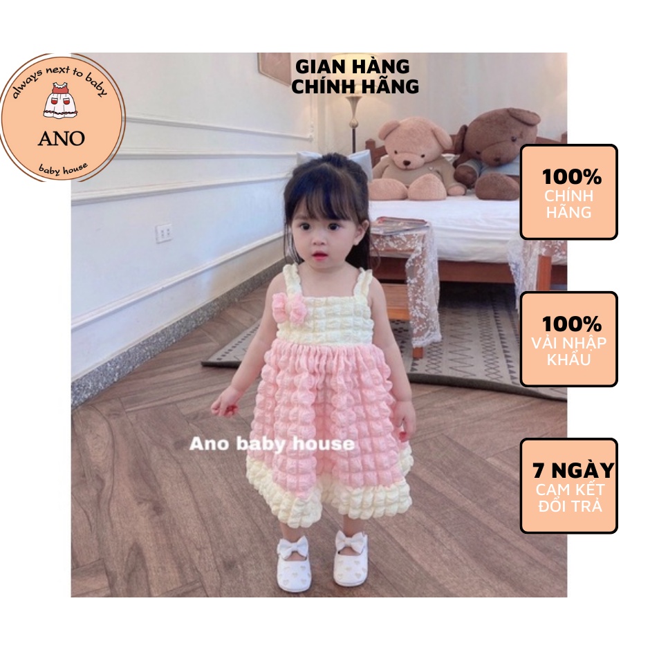 VÁY HỒNG KEM