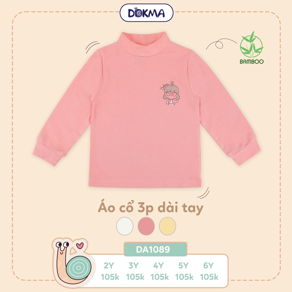 Áo cổ 3 phân sợi tre mềm mịn Dokma DA810, DA912,  DA1089