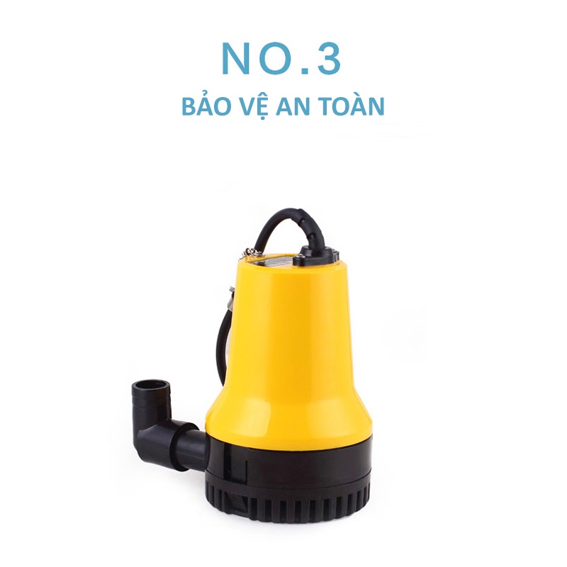 Máy bơm chìm vàng So Easy C0014Y1 công suất 45W điện áp 12V ngập nước chất thải trong ao hồ