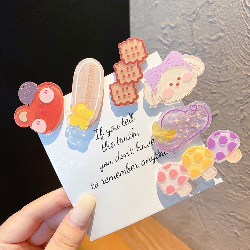 3 Kẹp Tóc Hình Thỏ Dễ Thương Phong Cách Nhật Hàn Cho Nữ