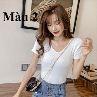 áo len cộc tay mỏng thời trang