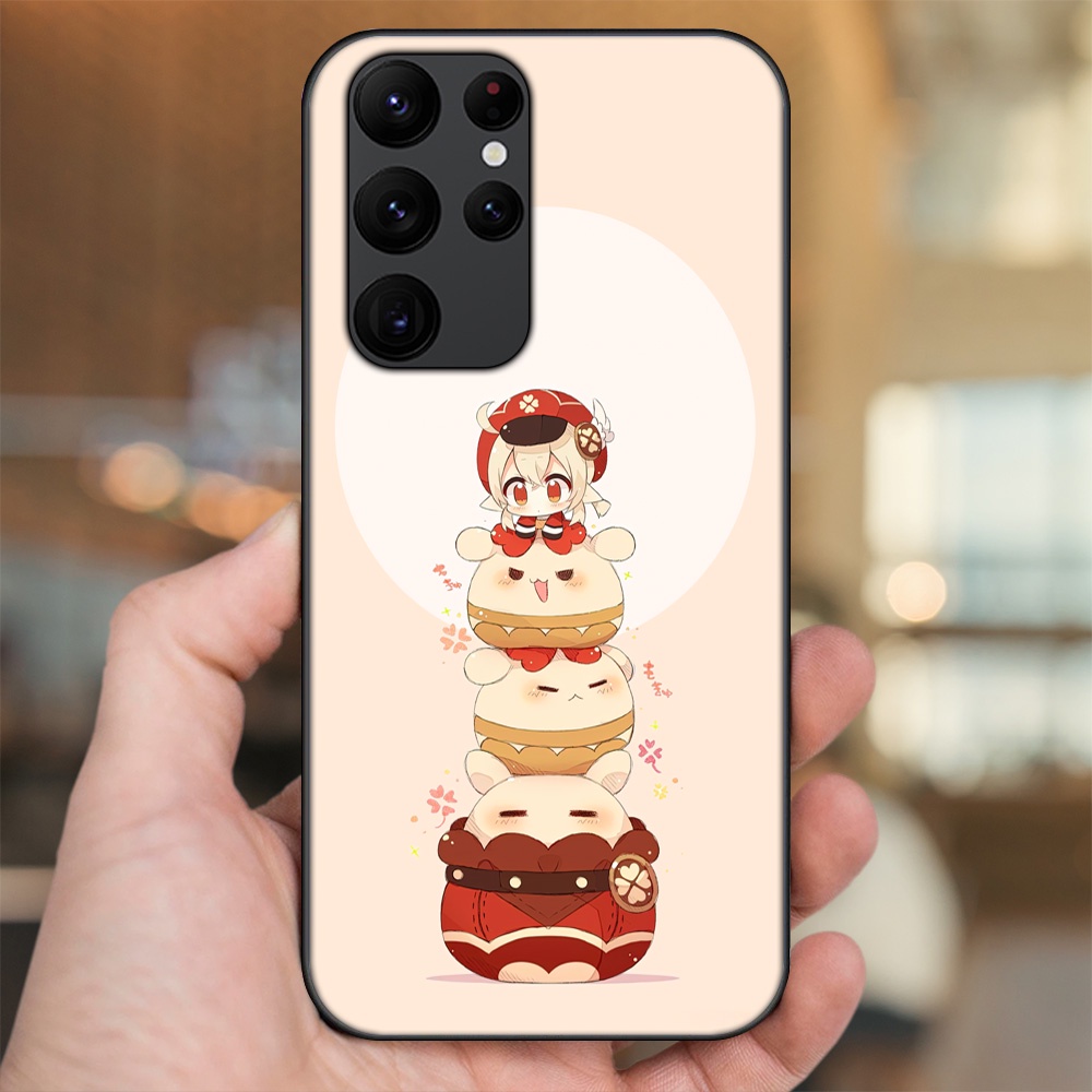 Ốp lưng Samsung S20 Ultra viền đen in hình Klee Genshin Impact