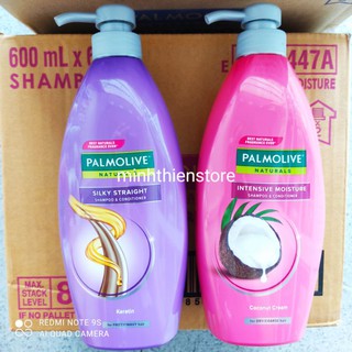 Dầu gội có dầu xả Palmolive Naturals giàu dưỡng chất thiên nhiên 600ml