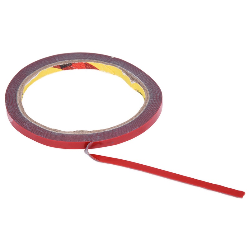 2 Cuộn Băng Keo Xốp Hai Mặt Màu Đỏ 6MM x 3M Độ Dính Cao Dài 3M