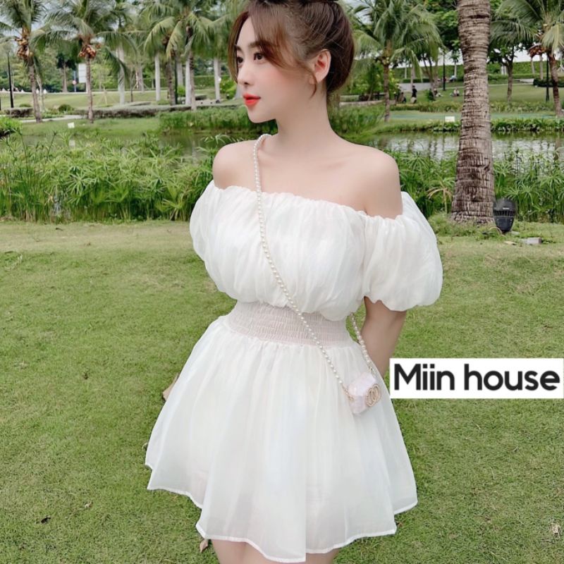 Áo trễ vai nhún chỉ eo | BigBuy360 - bigbuy360.vn