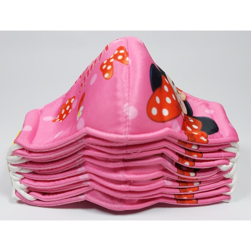 KHẨU TRANG TRẺ EM In hình mickey minie Chất liệu vải Dày 3 lớp Chống nắng Phòng dịch bệnh Thương hiệu THU THANH | BigBuy360 - bigbuy360.vn