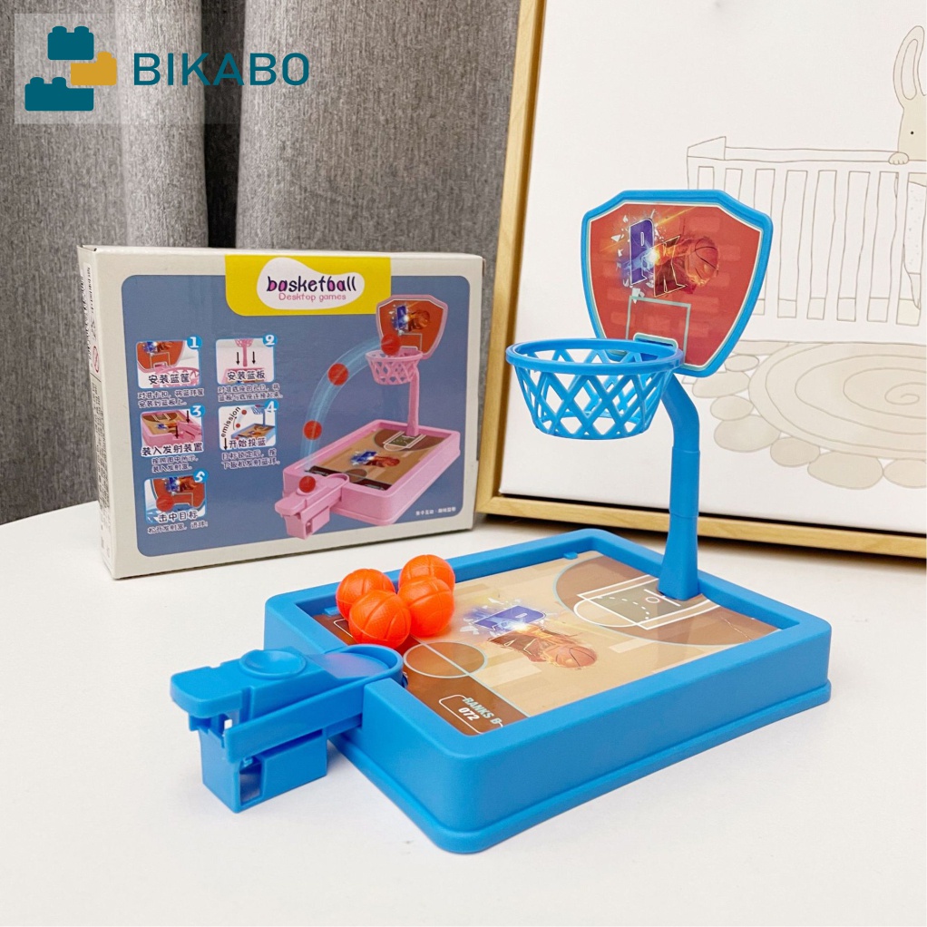 Đồ chơi vận động cho bé, bộ đồ chơi bóng rổ mini lắp ghép dễ dàng cho trẻ, BIKABO