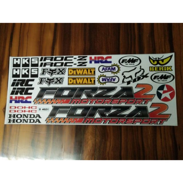 Bộ tem trang trí xe Forza lớn