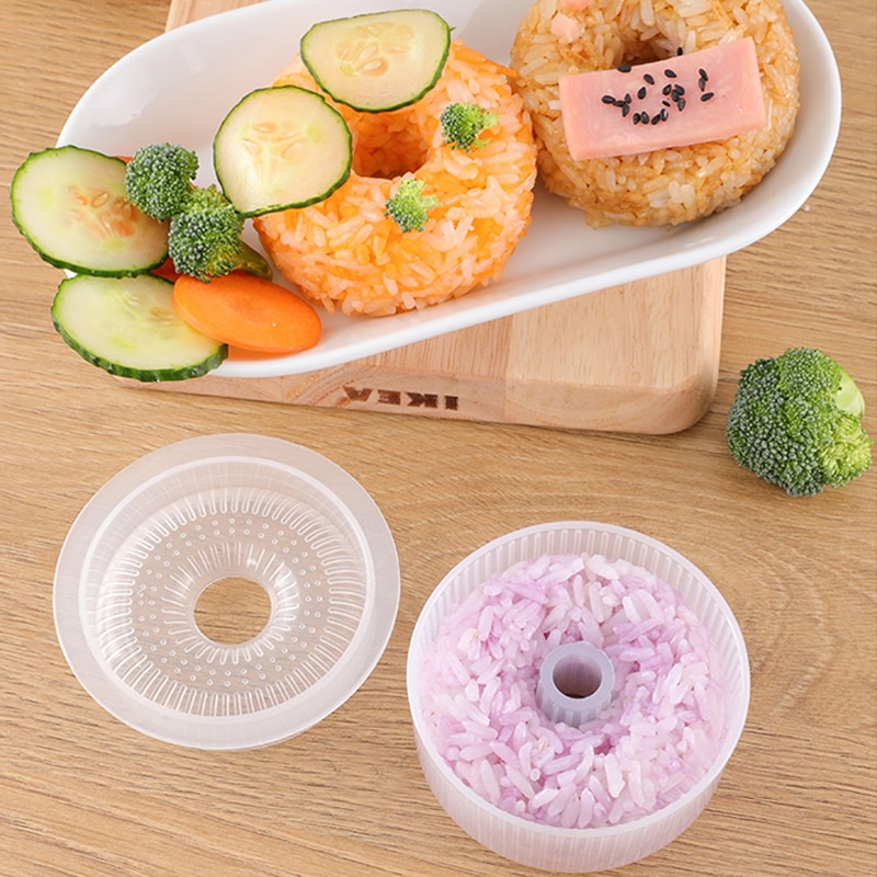 Khuôn Nhựa Làm Cơm Nắm Hình Bánh Donut