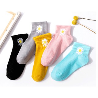 Tất Vớ Nữ Hoa Cúc Cổ Ngắn