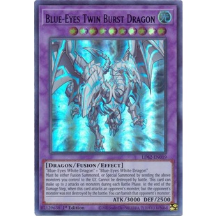 Thẻ bài Yugioh - TCG - Blue-Eyes Twin Burst Dragon (Blue) / LDS2-EN019'