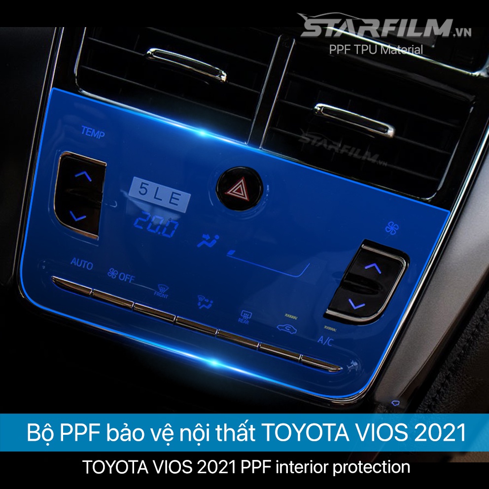 Toyota Vios 2021 PPF TPU chống xước tự hồi phục STAR FILM
