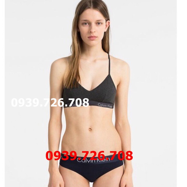 Bộ đồ lót cotton CK.3 lỗ lưng chữ Y có khe nhét mút | BigBuy360 - bigbuy360.vn