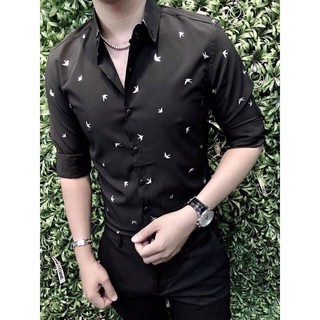 Áo sơ mi nam họa tiết