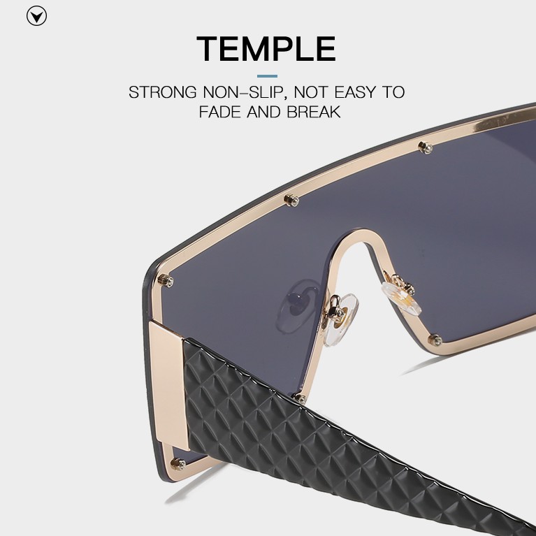 Kính mát gọng vuông bản to phong cách Châu Âu sang trọng