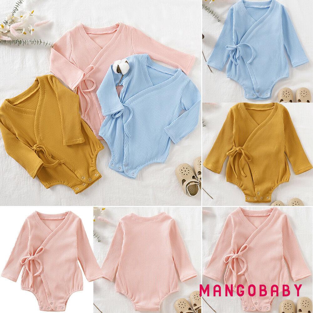 Bộ Áo Liền Quần Tay Dài 100% Cotton Thời Trang Mùa Đông Cho Bé Sơ Sinh