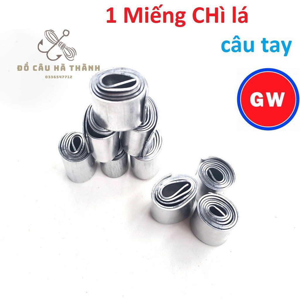 Miếng chì lá câu cá GW - dành cho em câu tay , câu đơn , câu đài siêu bền