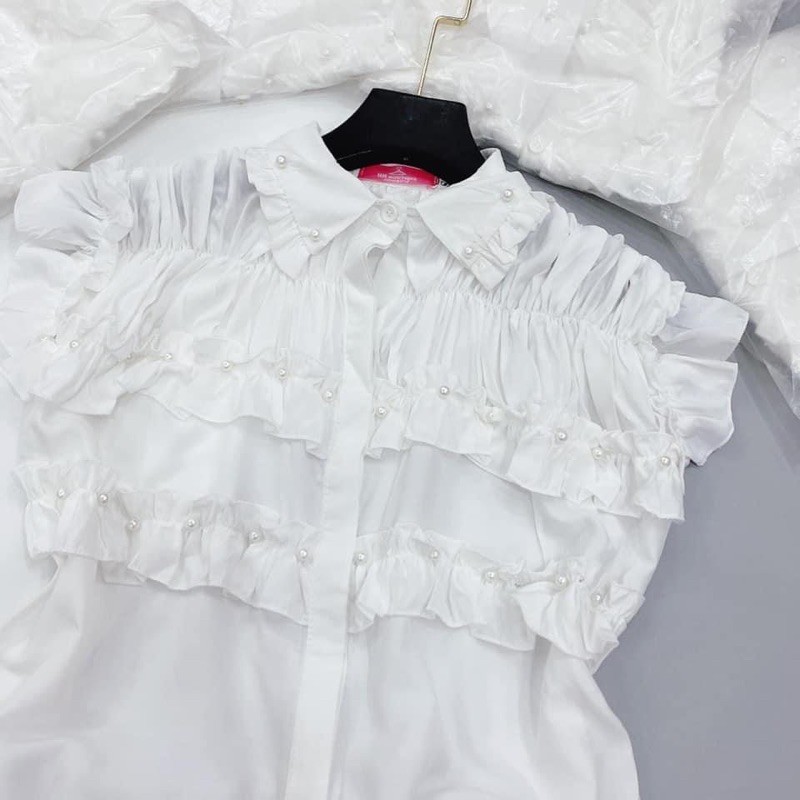 chân váy + áo sơ mi cộc tay | BigBuy360 - bigbuy360.vn