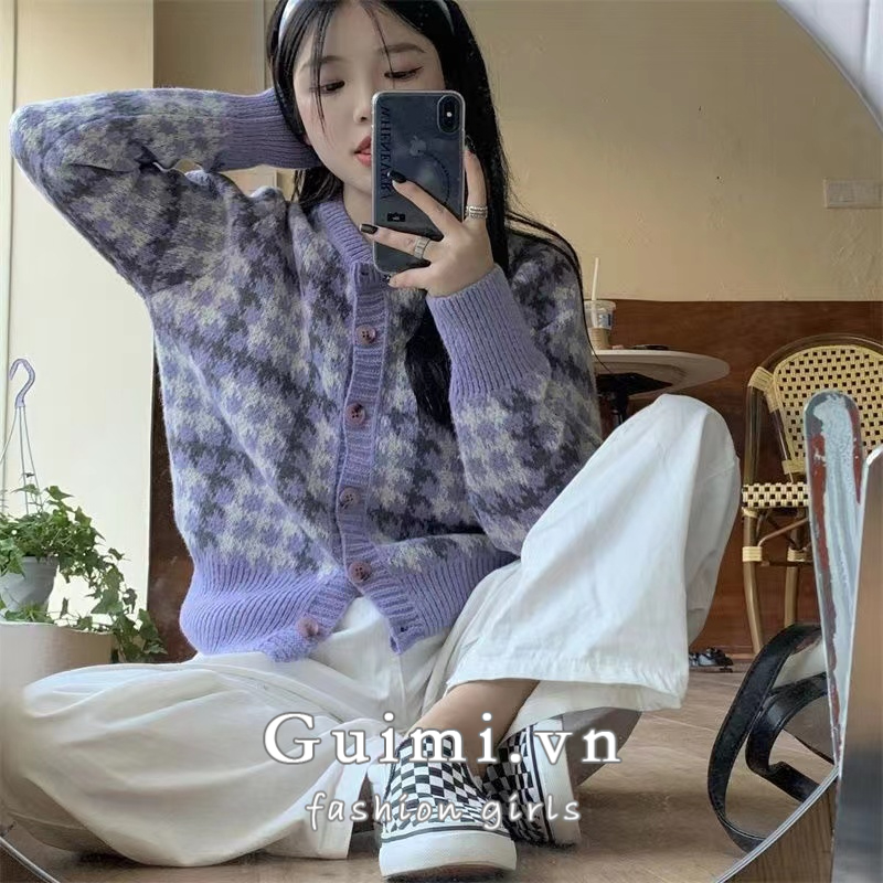 NZN Áo Khoác cardigan Dệt Kim Phong Cách Hàn Quốc Mới Cho Nữ