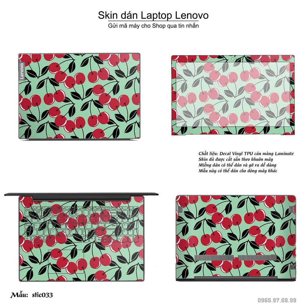 Skin dán Laptop Lenovo in hình Hoa văn sticker _nhiều mẫu 6 (inbox mã máy cho Shop)