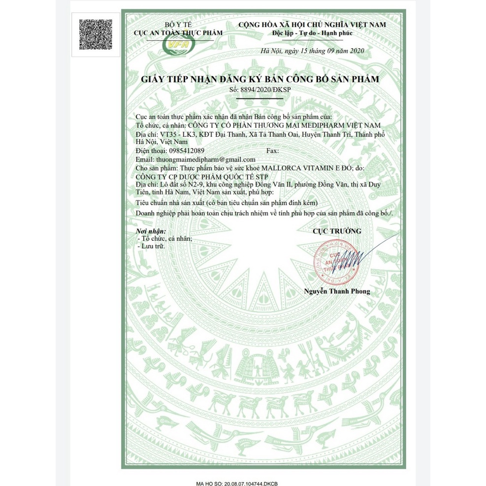 MALLORCA Vitamin E  400 I - Đẹp Da, Chống Lão Hoá, Hỗ Trợ Giảm Nám