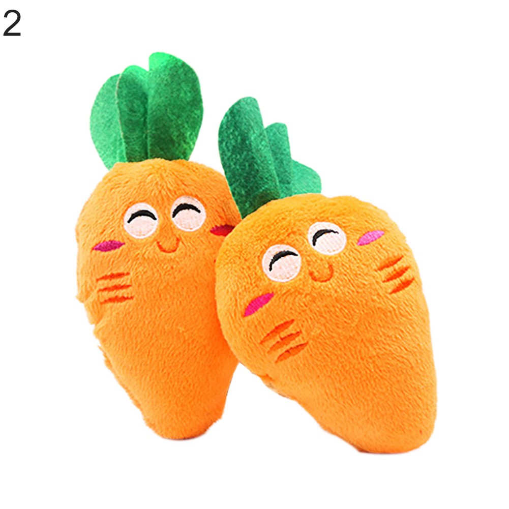 Đồ chơi nhồi bông hình rau củ quả đáng yêu dành cho thú cưng