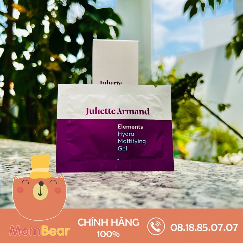 [Sample] Gel dưỡng ẩm &amp; kiềm dầu cho da dầu, mụn Hydra Mattifying Juliette Armand 2ml