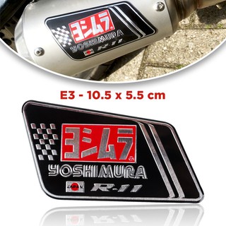 Tem dán pô xe máy Aluminum