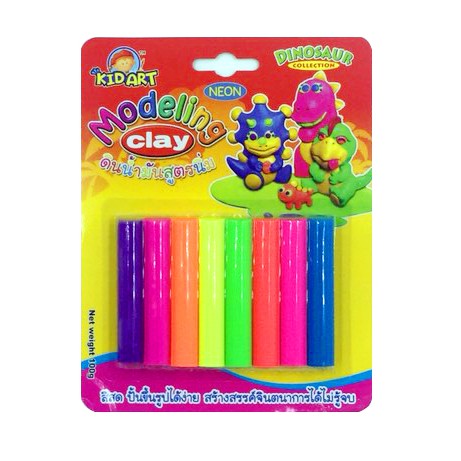 Chính hãng KIDART - Đất Nặn 8 màu Neon nhập khẩu Thái Lan