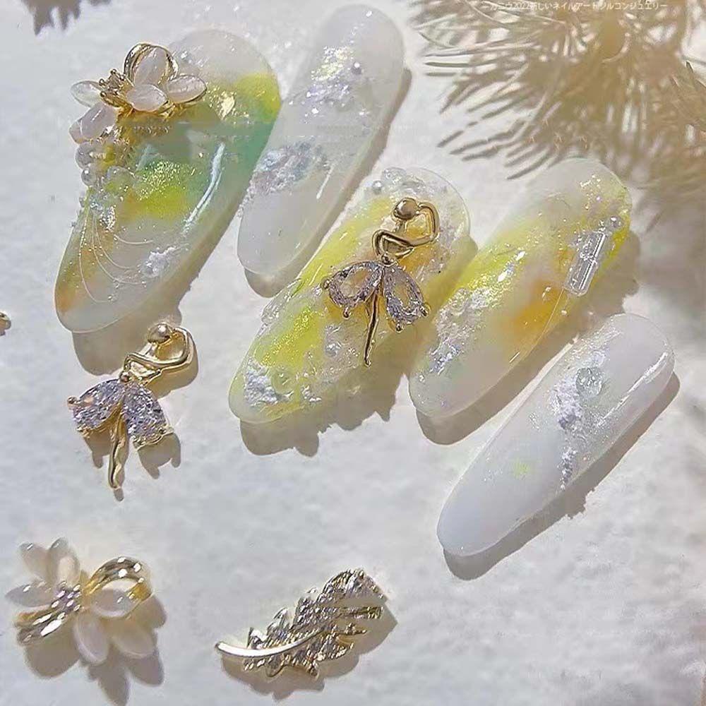 Phụ Kiện Trang Trí Móng Tay 3D DIY Sang Trọng Phong Cách Nhật Bản