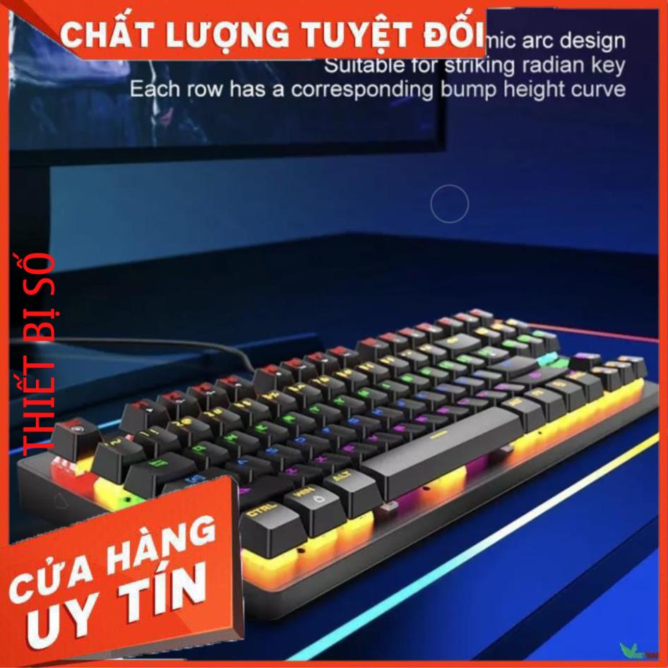 ZIYOU LANG K2 - Bàn phím cơ K2 PRO 87 phím, bàn phím máy tính chơi game có dây Led NHIỀU  Chế Độ Khác Nhau -DC4371