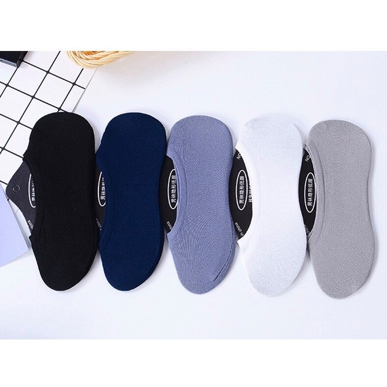 Tất Vớ Lười Mang Giày Thể Thao Chống Trượt Loại Dày Đẹp Kiểu Hàn Quốc Summer Mens Invisible Sock
