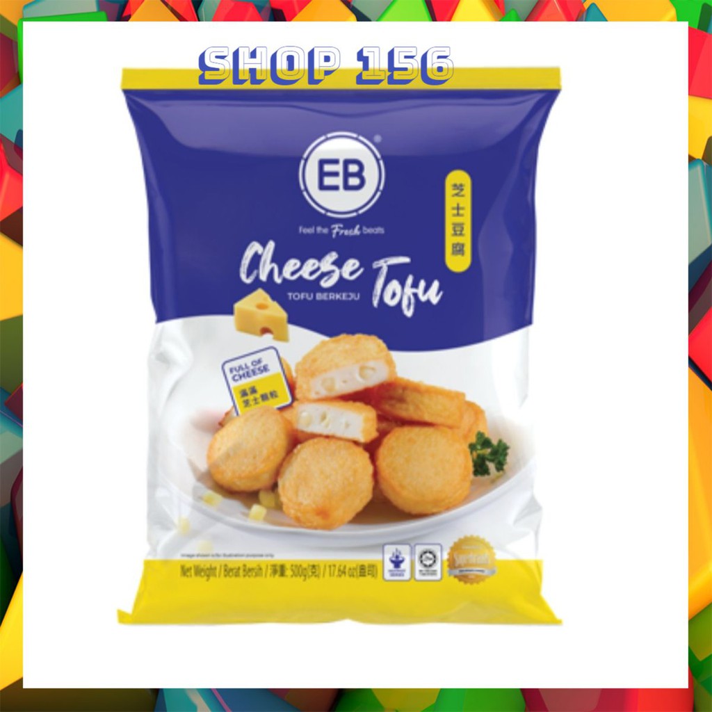 [Mã 1511FMCGSALE giảm 8% đơn 500K] Đậu Hủ Phô Mai Tươi Viên Thả Lẩu Malaysia - Đậu Hũ Cá Phô Mai Kichi Kichi