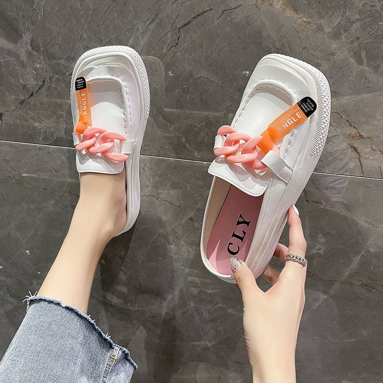 Giày Lười Mũi Vuông Đế Bằng Thời Trang Hàn Quốc Cho Nữ | BigBuy360 - bigbuy360.vn