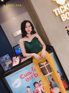 Áo lụa dây xích cổ đổ 🌿
