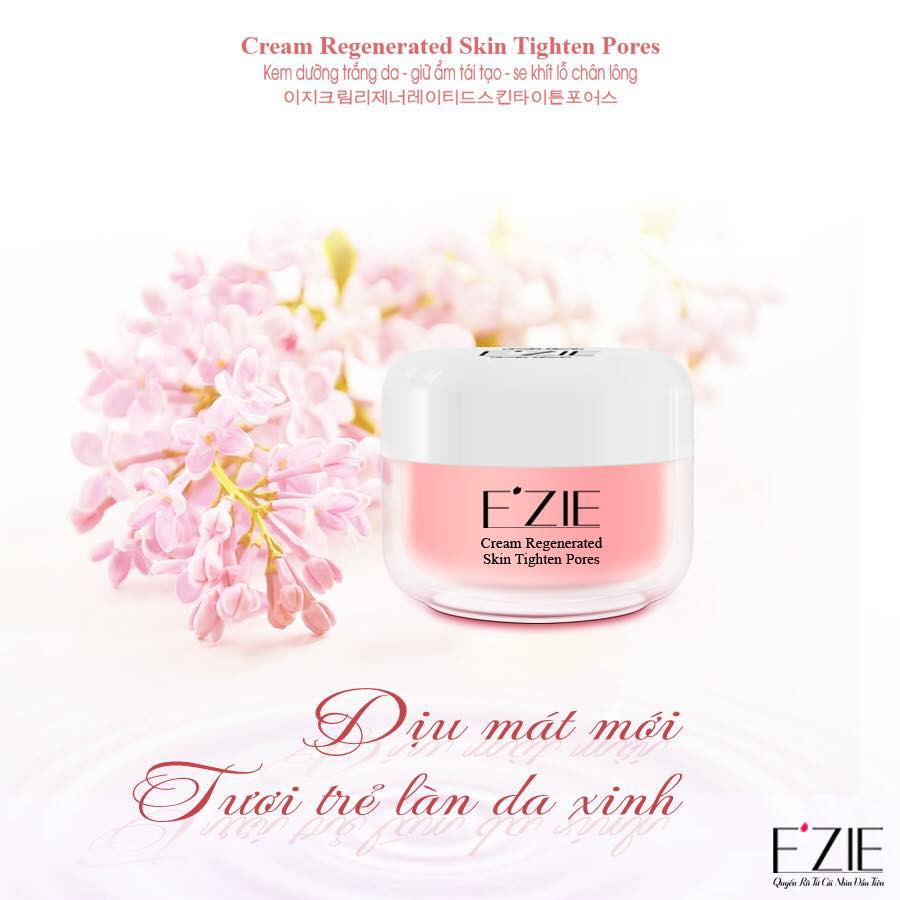 [EZIE Chính Hãng] E’ZIE Cream Regenerated Skin Tighten Pores (Kem Dưỡng Trắng Giữ Ẩm & Se Khít Lỗ Chân Lông) EZIE