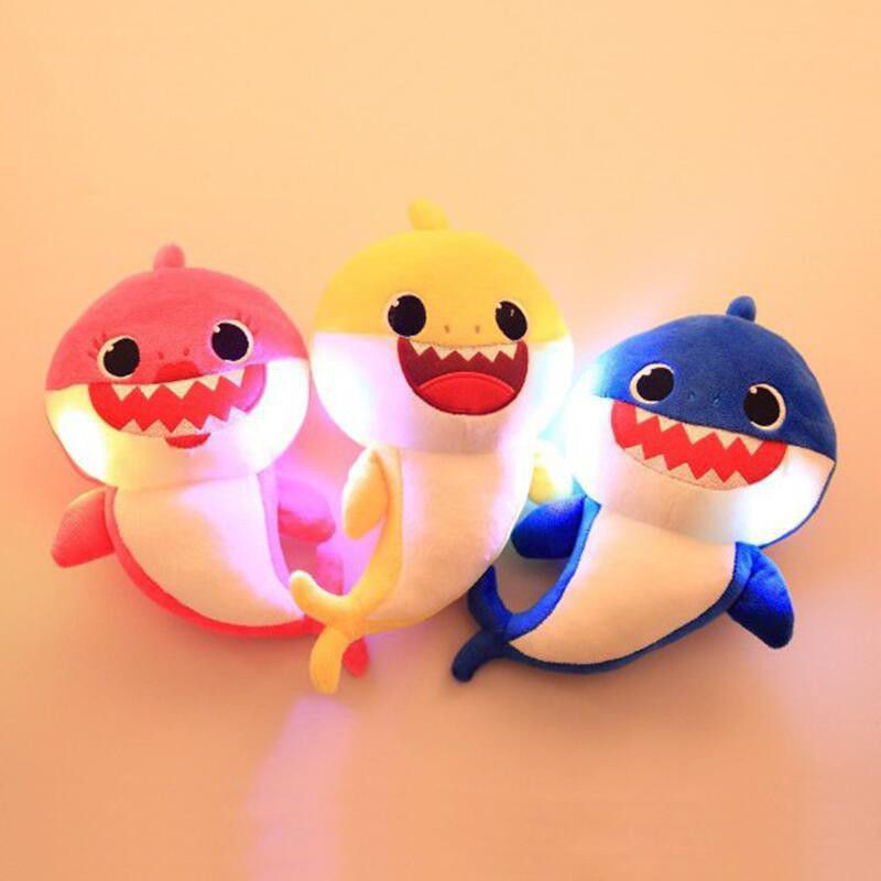 Gấu Bông Baby Shark - Cá Mập thú nhồi bông vải co dãn cao cấp