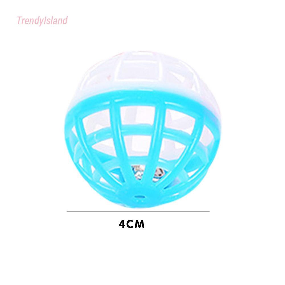 Funny Interactive Pet Playing Hollowed Bell Toy Cat Training Scratch Rattle Ball for Pet Supplies