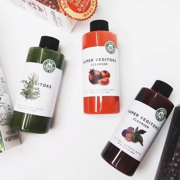 Sữa rửa mặt rau củ thải độc Wonder Bath Super Vegitoks Cleanser