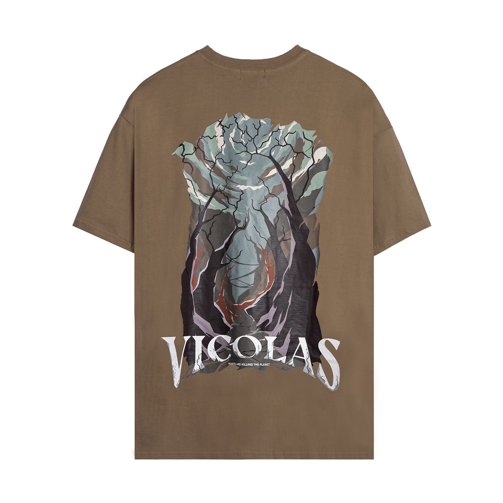 Áo thun unisex vải co giãn 2 chiều Cotton "Habbits are killing the the planet" - V VICOLAS T-SHIRT