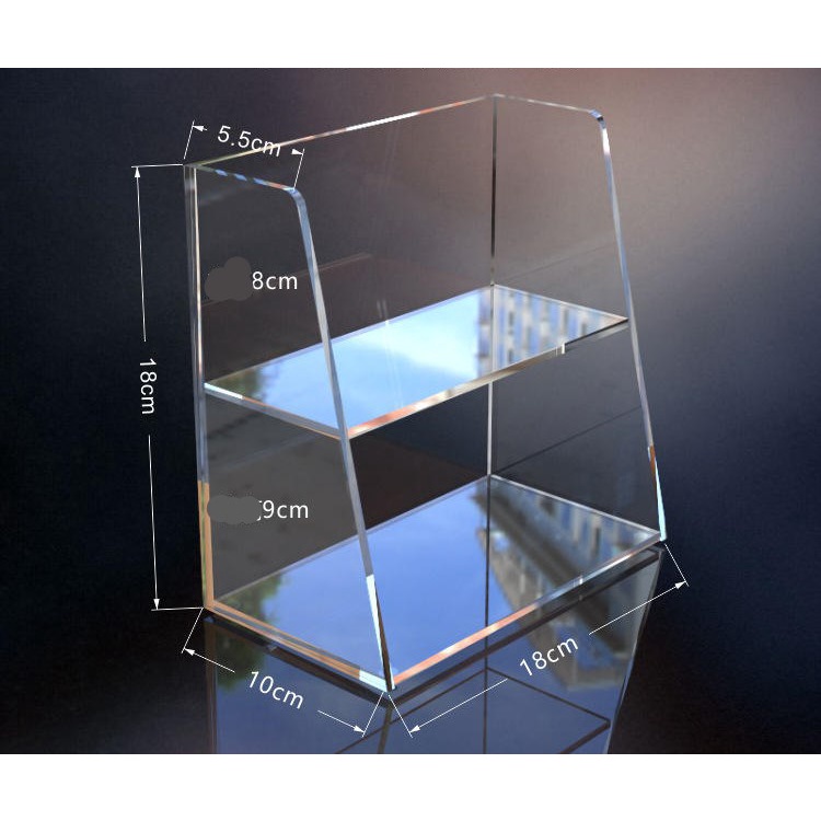 Kệ lưu trữ mỹ phẩm trong suốt làm bằng acrylic hiện đại, sang trọng