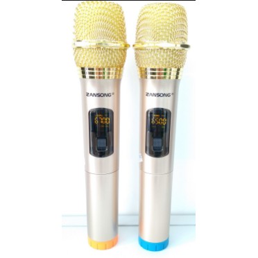 Bộ 2 micro không dây ZANSONG S28 sóng UHF Wireless dành cho Amly , loa kéo, loa karaoke