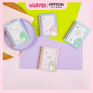Số tay nhật ký cute ohayo - sổ nhật ký giấy viết êm tay, lên chữ đẹp, màu ngẫu nhiên oho 0053